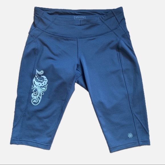 Athleta Pants - Athleta Yoga Bike Short Leggings Grey Size SP